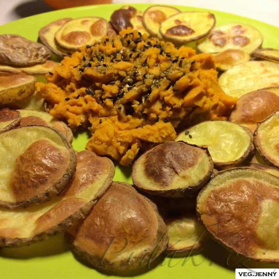 1. obrázek Dýňový tataráček s bramborovými chipsy