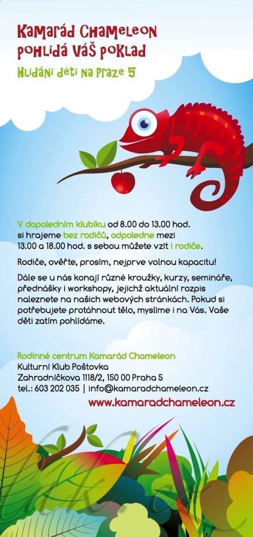 1. obrázek Rodinné centrum Kamarád Chameleon - Praha
