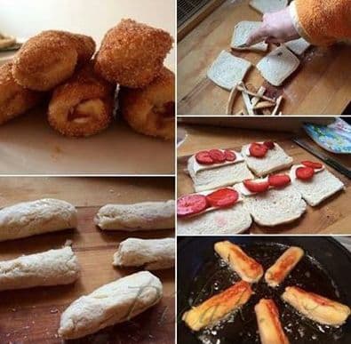 1. obrázek Rolky z toustového chleba podle Romanky 