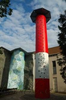 1. obrázek Lezecká stěna- Cibulka- Praha