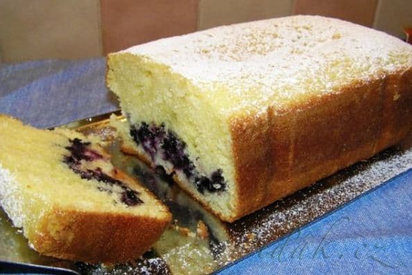 1. obrázek Ovocný chlebíček s borůvkami