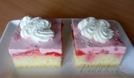 2. obrázek Recept - Osvěžující malinové řezy