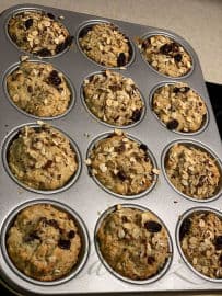 2. obrázek Muffiny s vločkami a ořechy