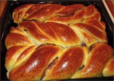 2. obrázek Kysnutý pudingový koláčik