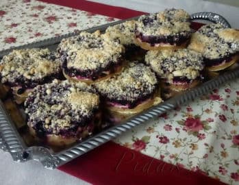 2. obrázek Borůvkový koláč s tvarohem podle Věrky