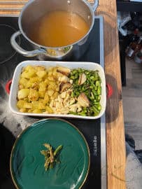 4. obrázek Polévka s pečeným chřestem